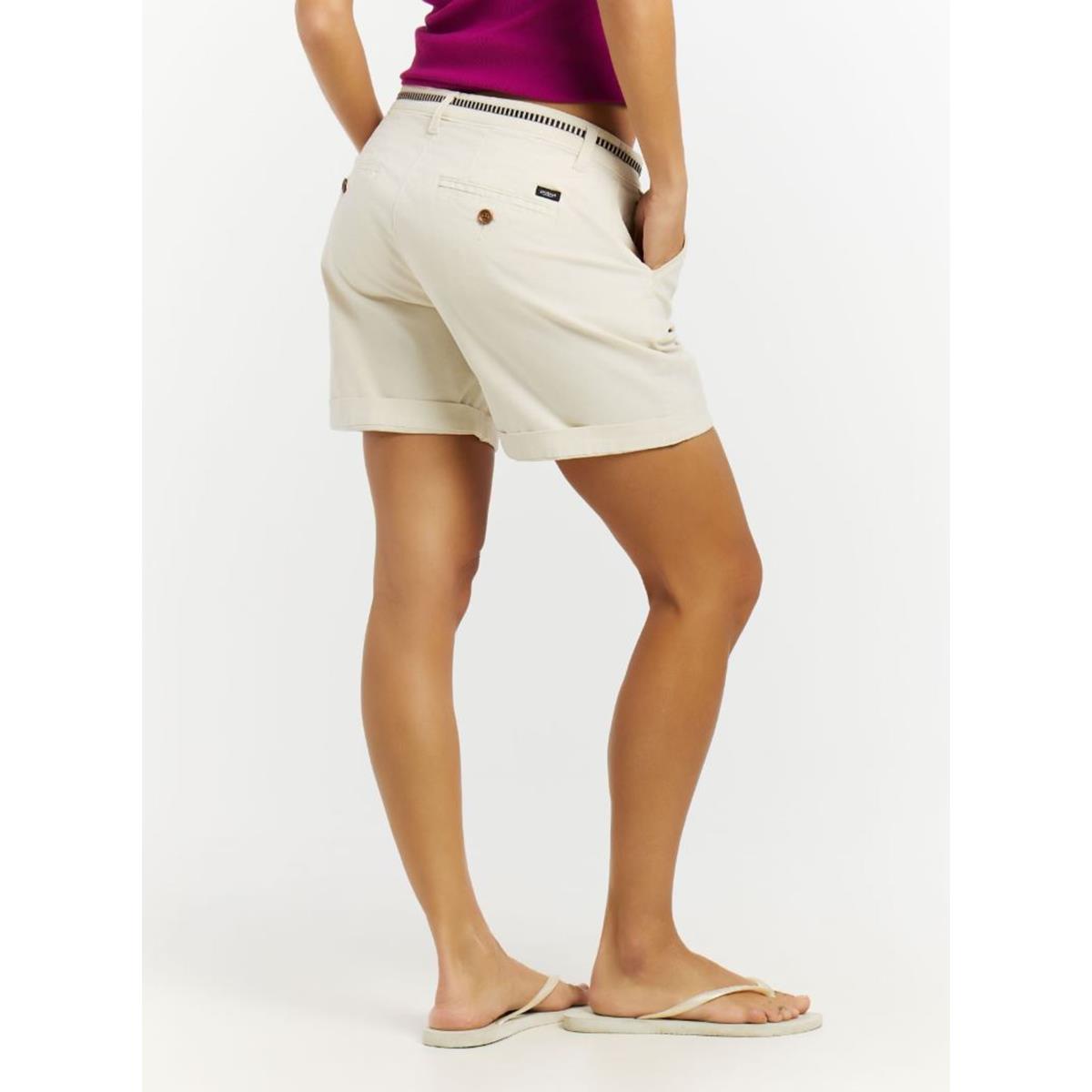 Protest Tulip W canvas offwhite Damen Short