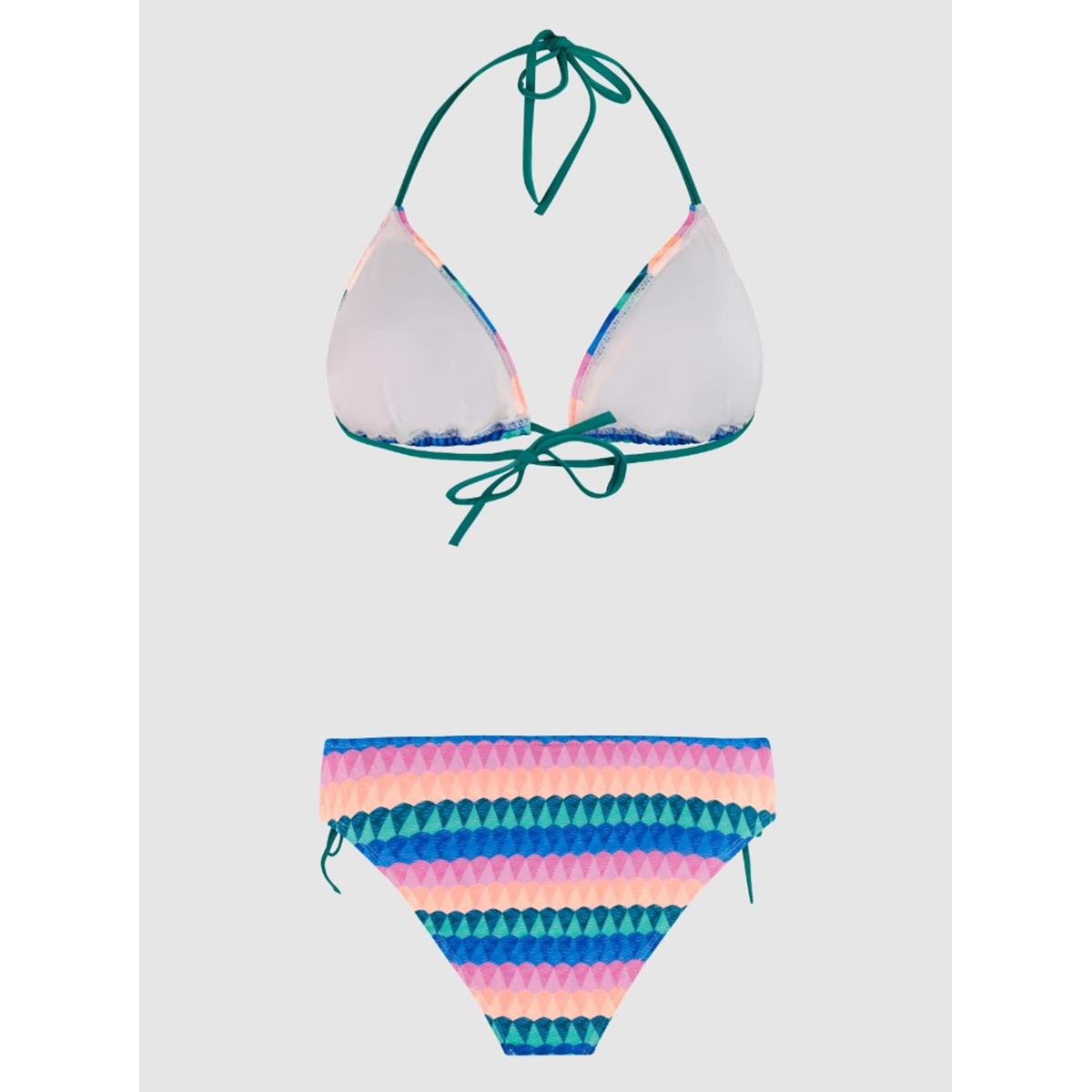 Protest Exit Gestreifte Triangle-Bikini-Set - Cheeky Pink