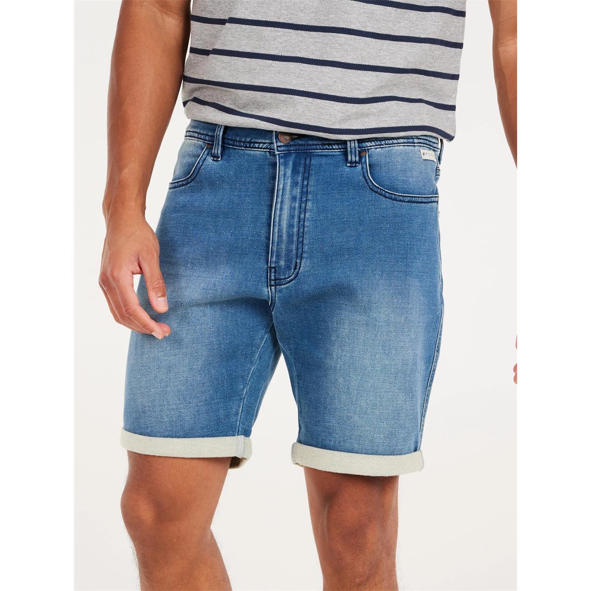Protest Herren Jeans Shorts Ylvor Faded Denim