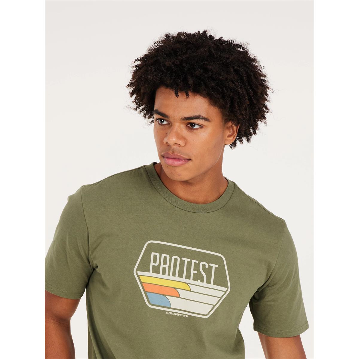 Protest Herren T-Shirt Stan Grün