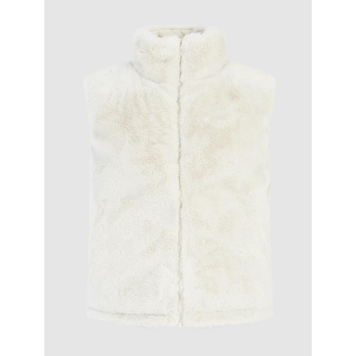 Protest Ponzo Woman Teddy Outdoor-Weste - Kit Offwhite