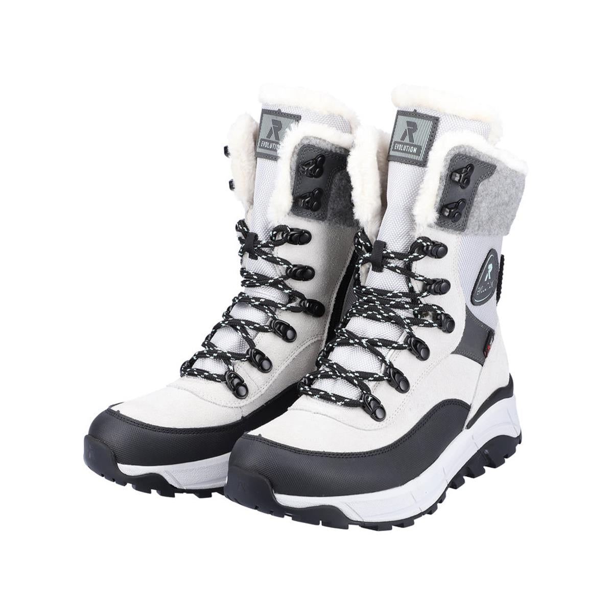 Rieker Winterstiefel Torere creamy-white black
