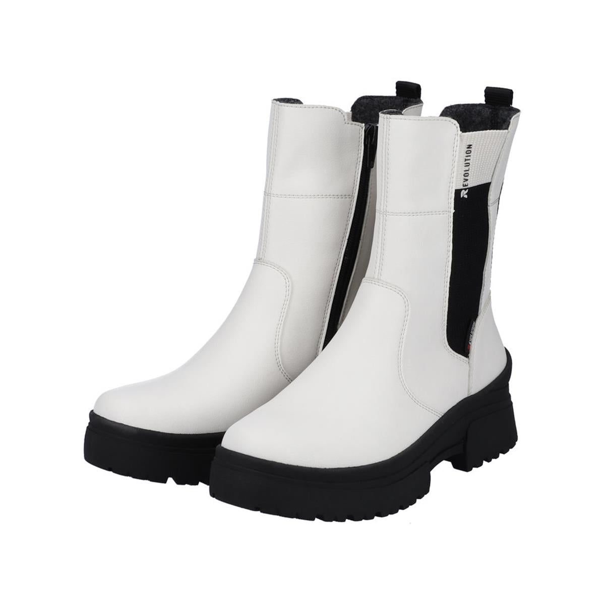Rieker Rock Chelsea Boots offwhite