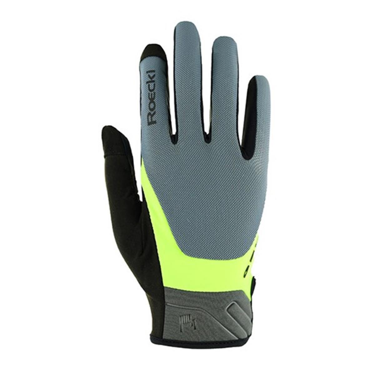 Roeckl Mori 2 Longfinger hurricane grey/fluo yellow
