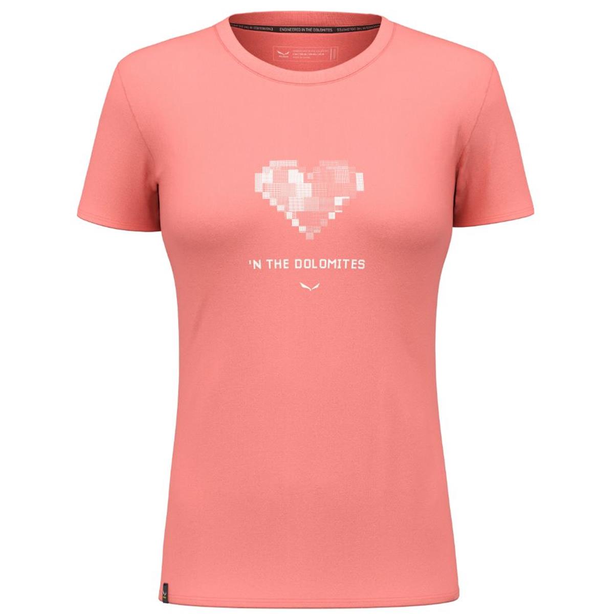 Salewa Pure Heart Dry latana pink Damen T-Shirt