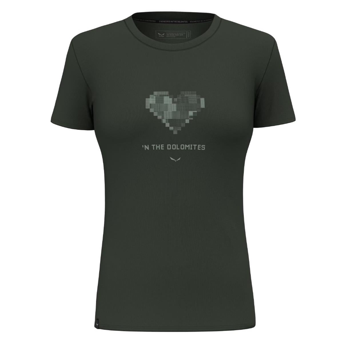 Salewa Pure Heart Dry'Ton T-Shirt Damen dark olive