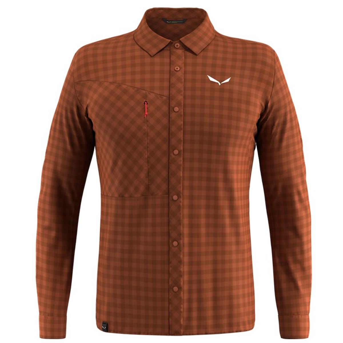 Salewa Puez Dry'Ton Langarm Hemd Herren - bombay brown