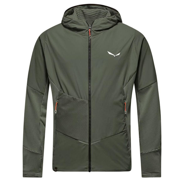 Salewa Pedroc Wind-Kapuzenfleecejacke Men faded green