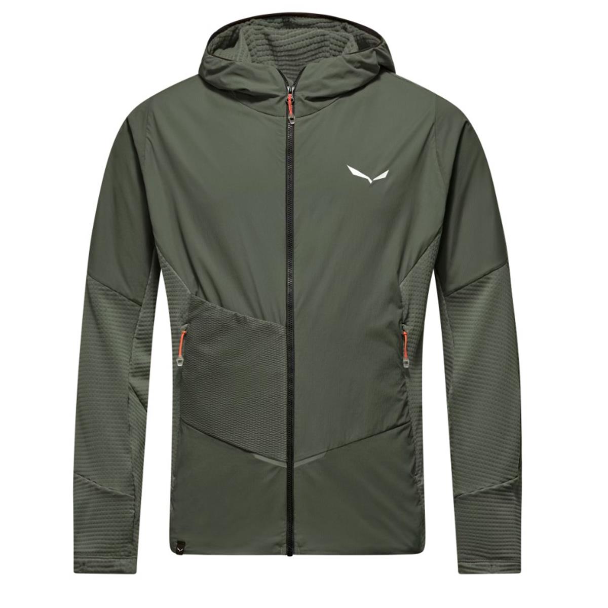 Salewa Pedroc Wind-Kapuzenfleecejacke Men faded green