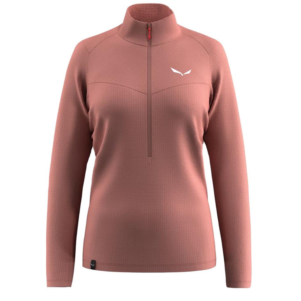 Salewa Puez Cammino Polarlite Half Zip Jacke Women desert pink