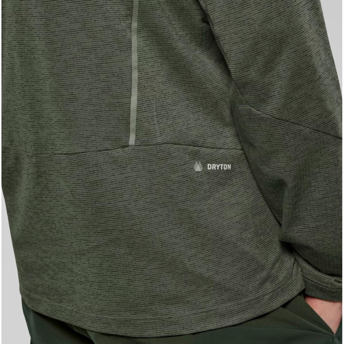 Salewa Pedroc Dry'ton Wind Half Zip Tee faded green
