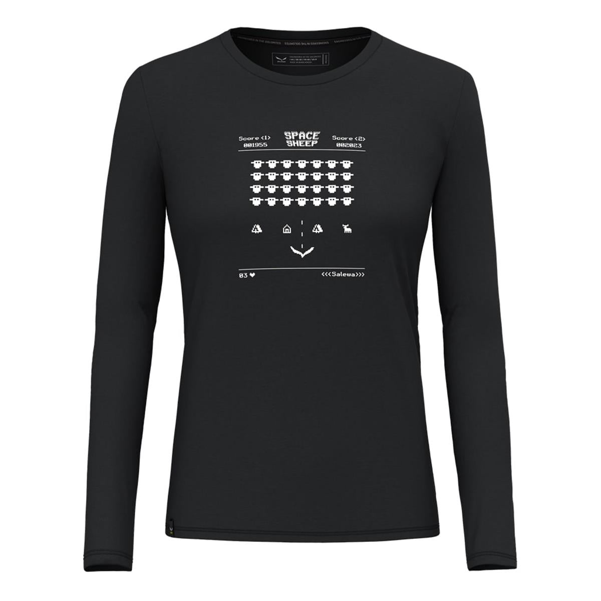 Salewa Pure Space Game Merino Tee W black out