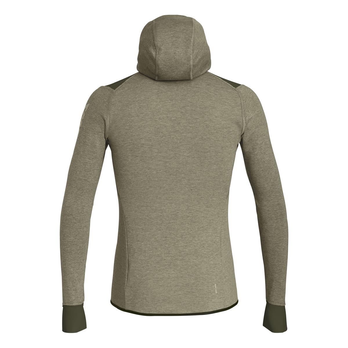 Salewa Puez 2 Dry M L/S Hood FZ Tee dark olive