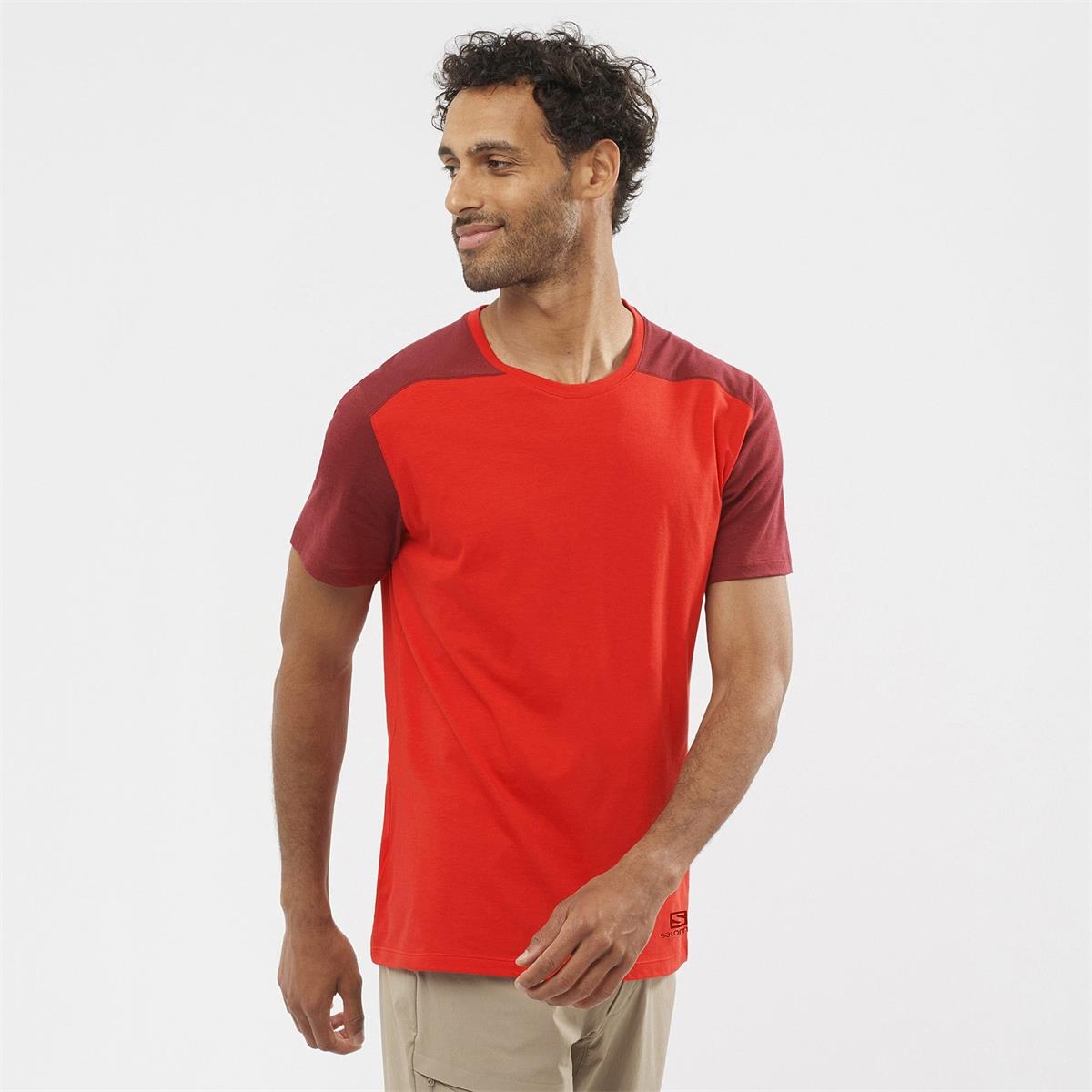 Salomon Essential Colorbloc fiery red / cabernet
