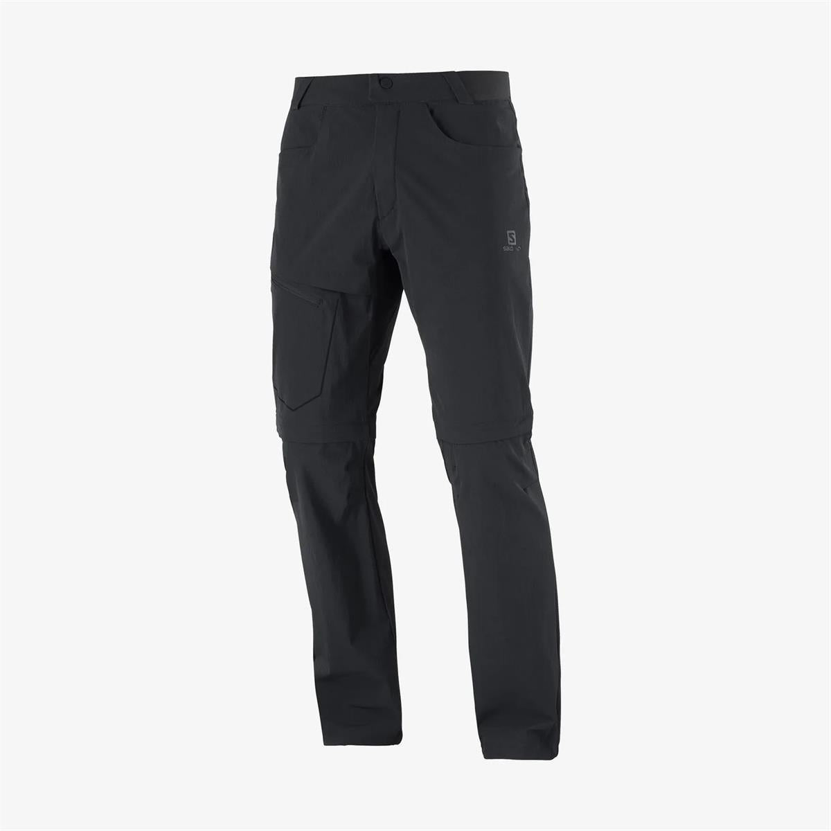Salomon Wayfarer Zip Off Pants Black