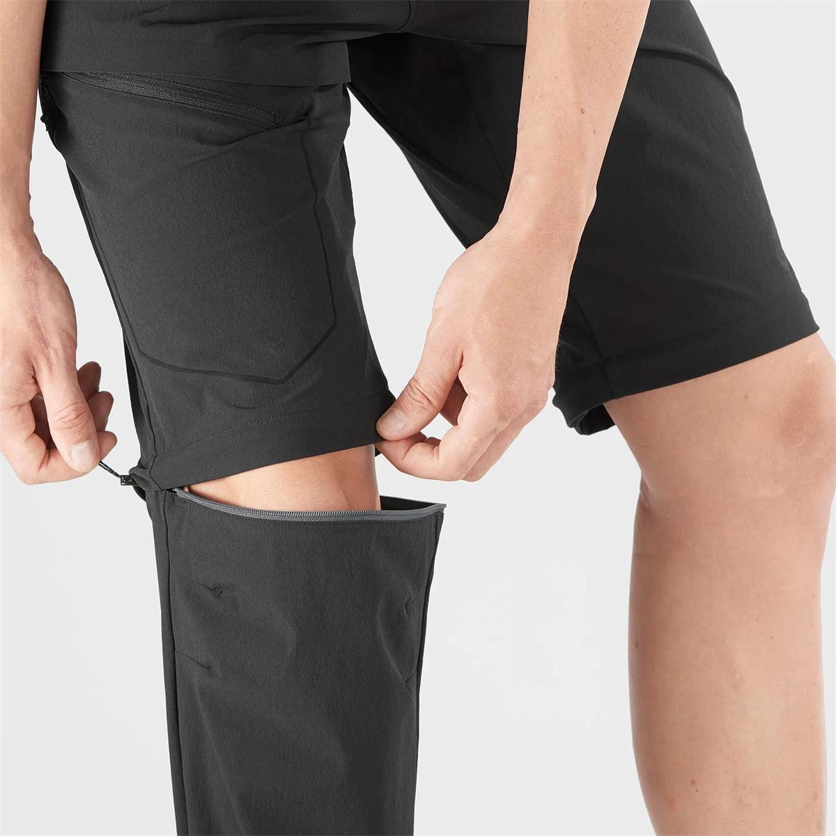 Salomon Wayfarer Zip Off Pants Black