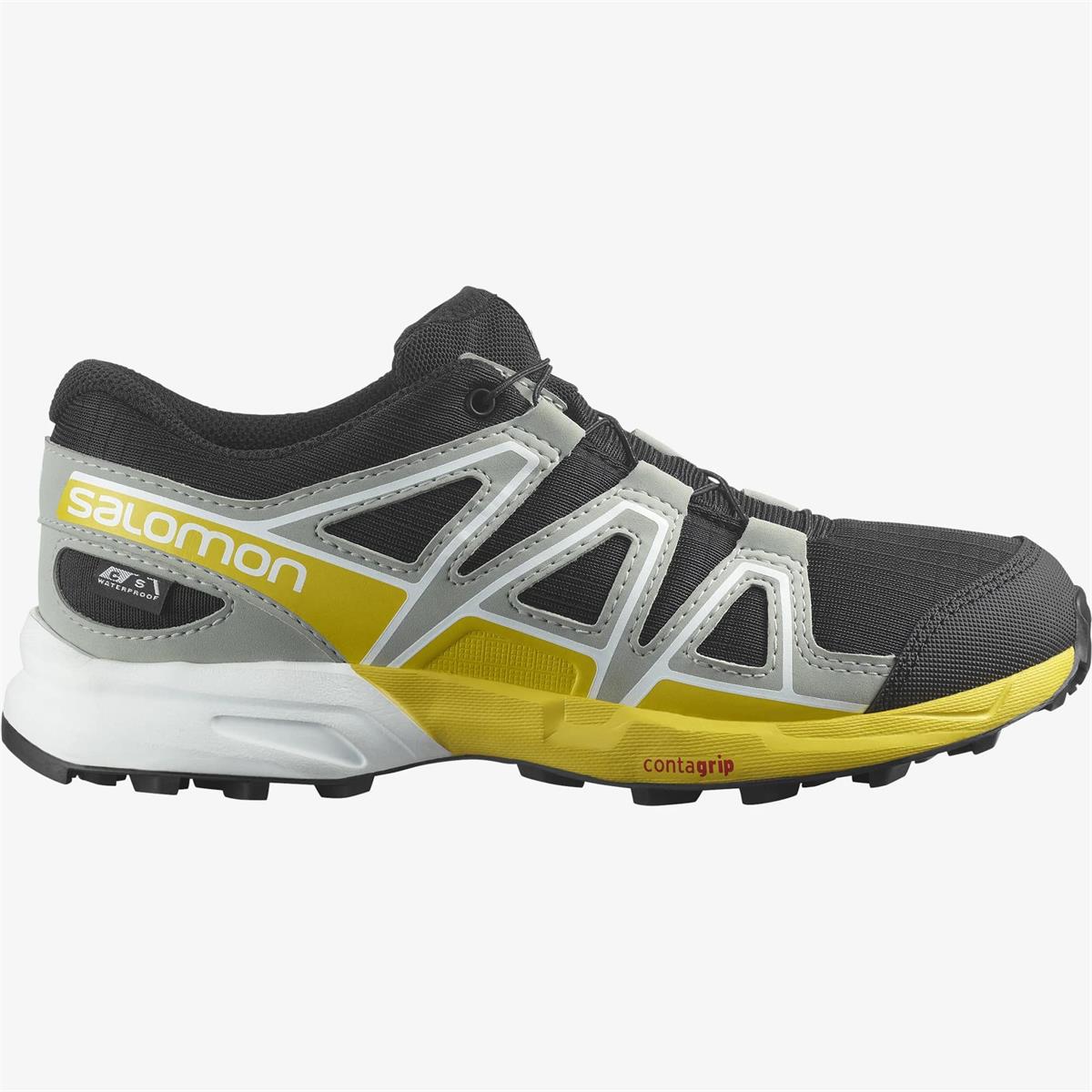 Salomon Speedcross Climasalomon™ waterproof Junior black/whrought iron/lemon