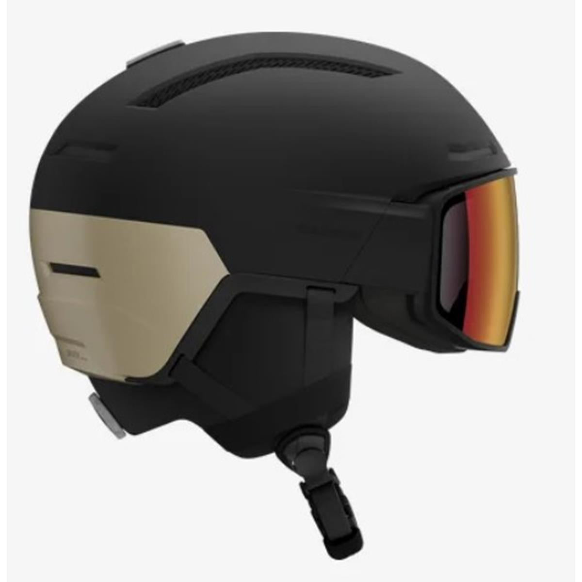 Salomon Driver Pro Sigma Photo Mips Unisex-Helm Black / Light Bronze Met.