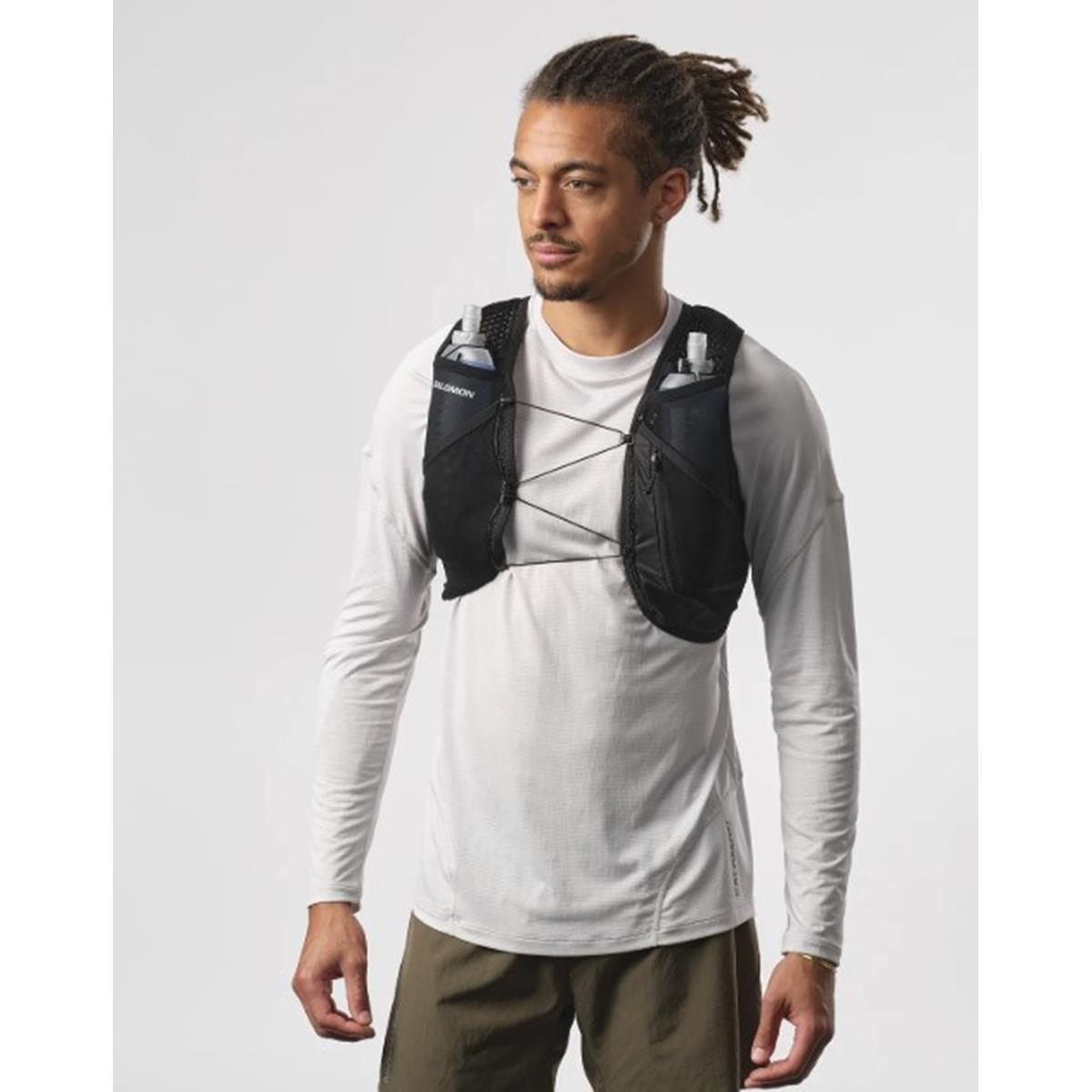 Salomon ACTIVE SKIN 4 Laufweste mit Flasks Unisex