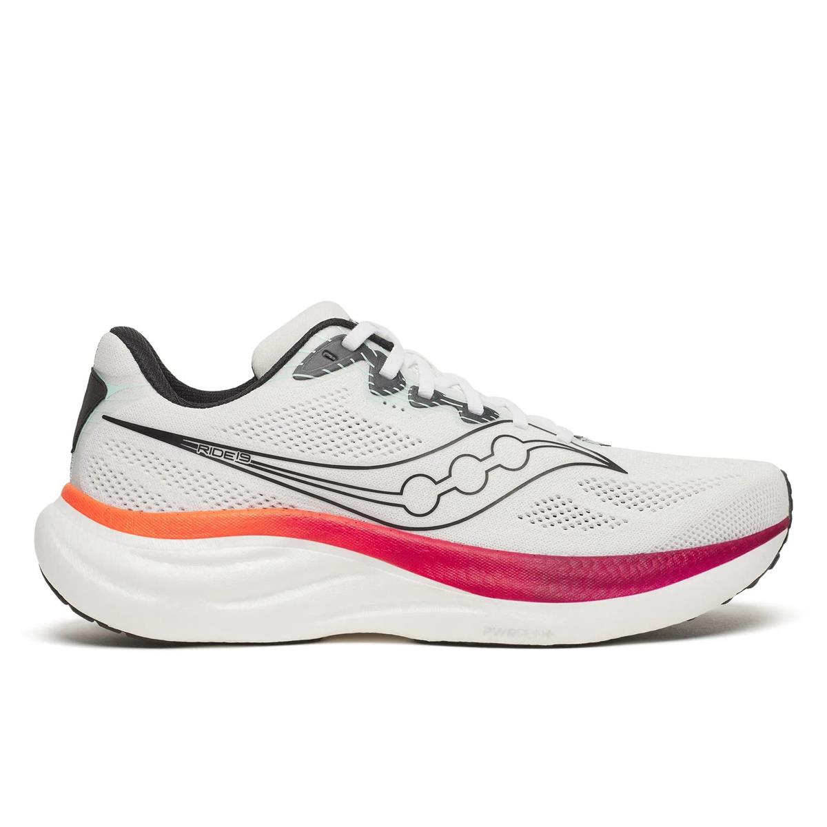 Saucony Ride 19 Men white crimson