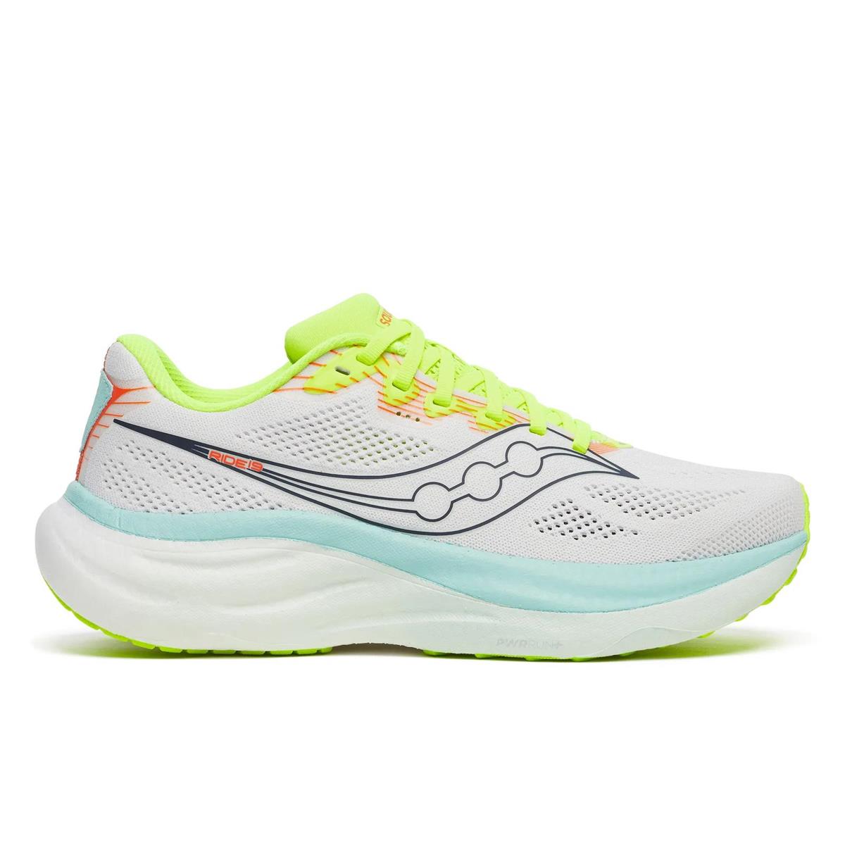 Saucony Ride 19 Women white splash