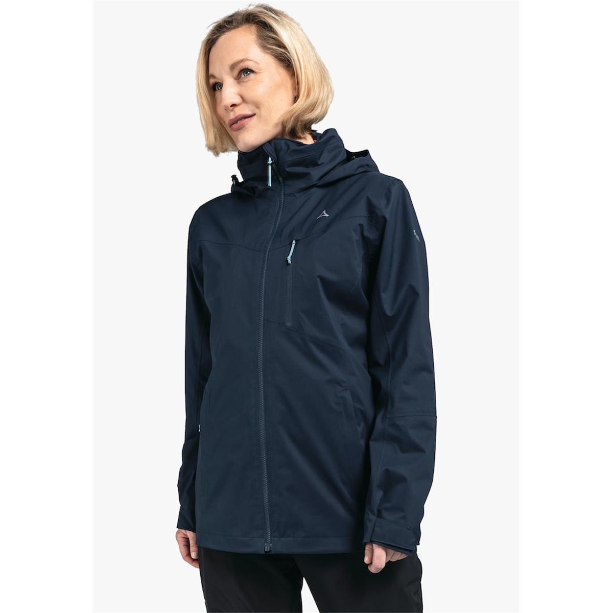 Schöffel ZipIn Jacket Stanzach L navy blazer Damen Regenjacke