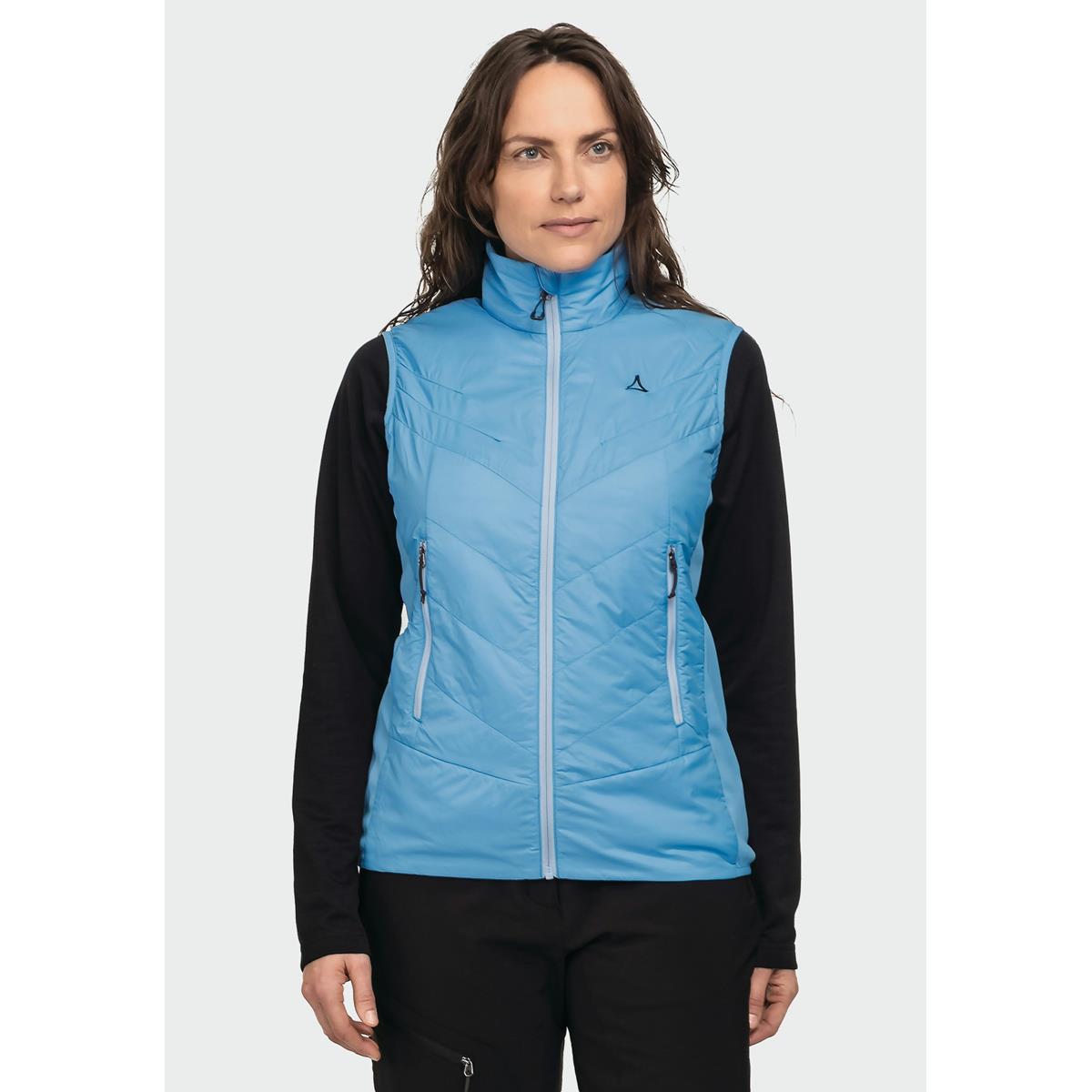 Schöffel Damen winddichte Hybridweste zum Wandern Cascata Electric Sky