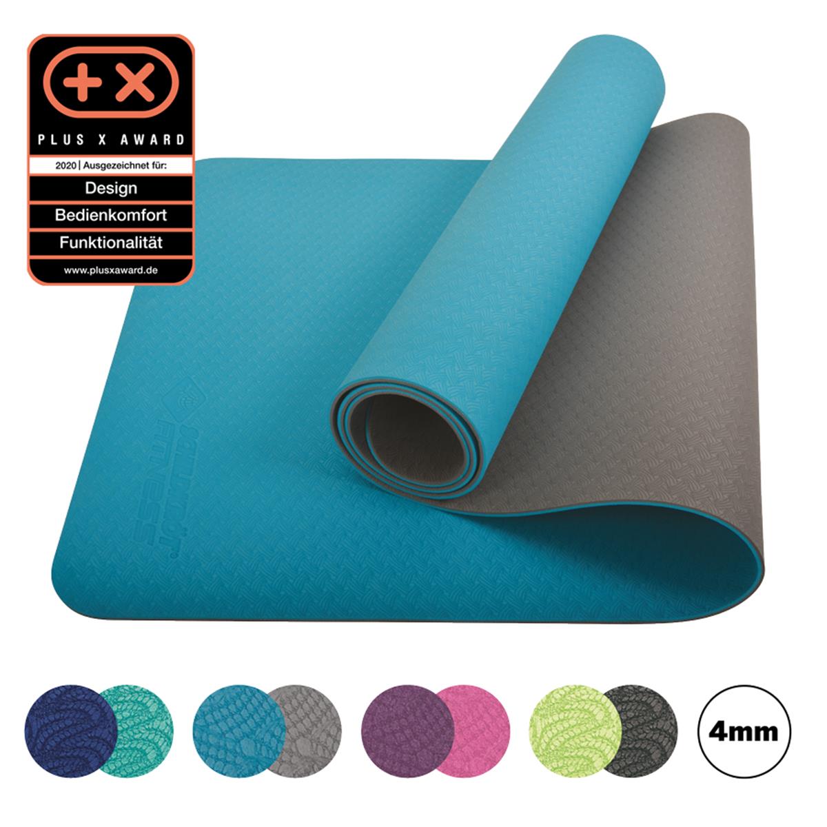 Schildkröt Bicolor Yoga Matte 4 mm petrol-anthracite