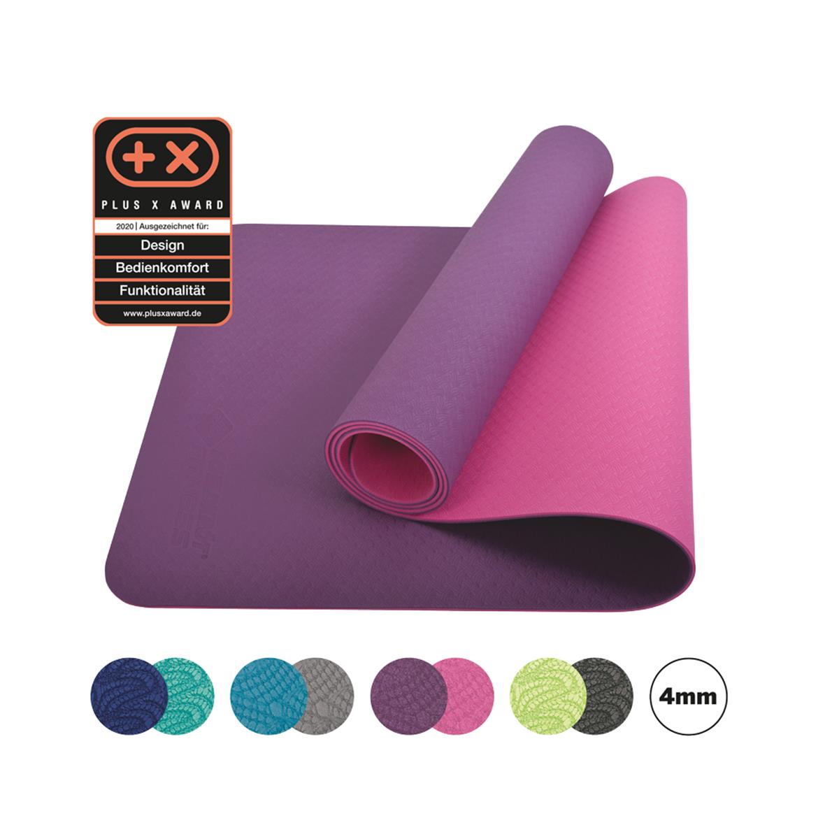 Schildkröt Bicolor Yoga Matte 4mm violet-pink
