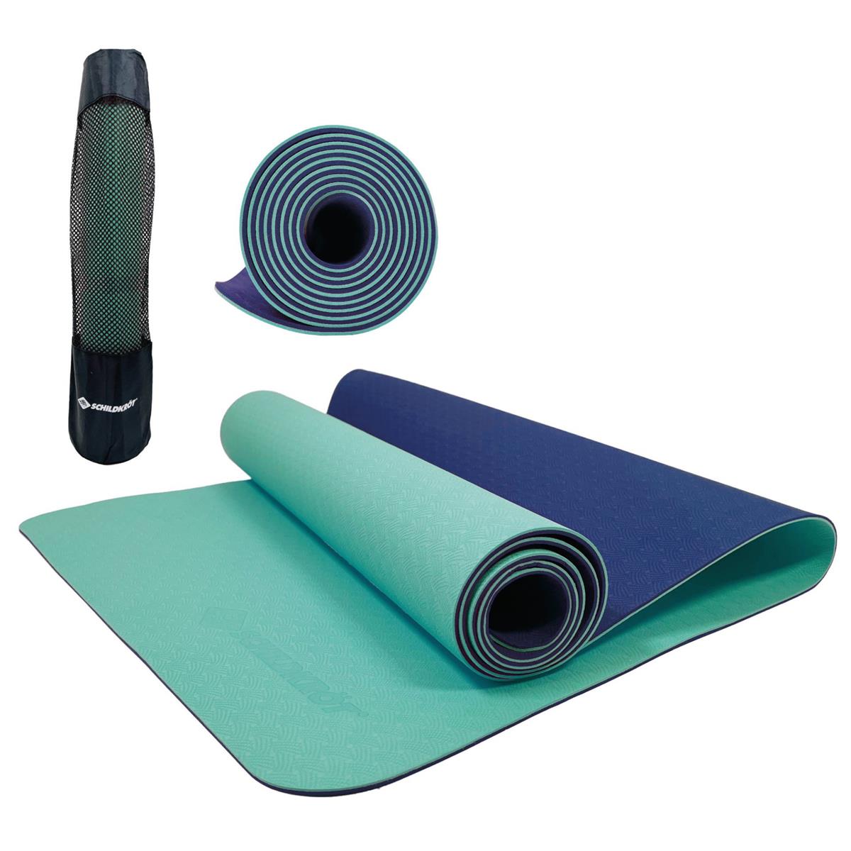 Schildkröt Yogamatte 4mm BICOLOR - Navy/Mint