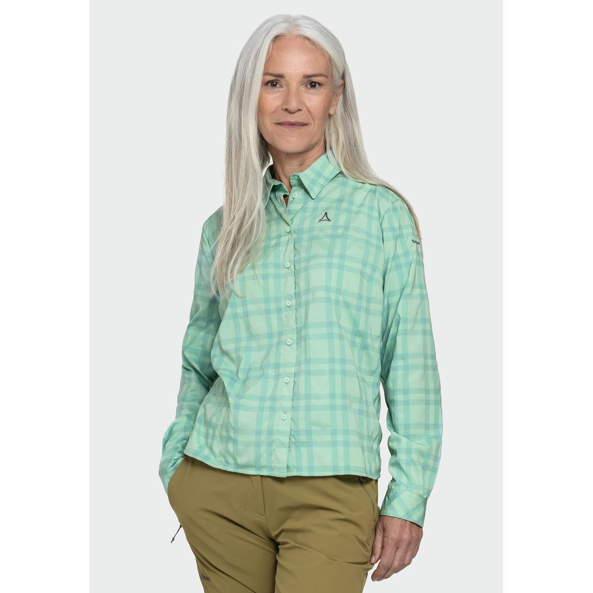 Schöffel Damen Bluse mit Reißverschluss-Seitentasche Botanical Sky