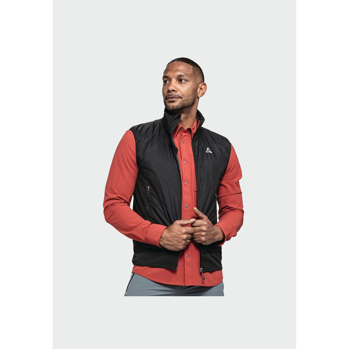 Schöffel Herren Hiking Hybrid Vest Style Blaueis Schwarz