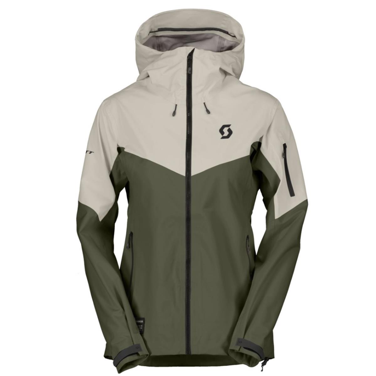 SCOTT Explorair 3-lagige Damenjacke- dust white/douglas green