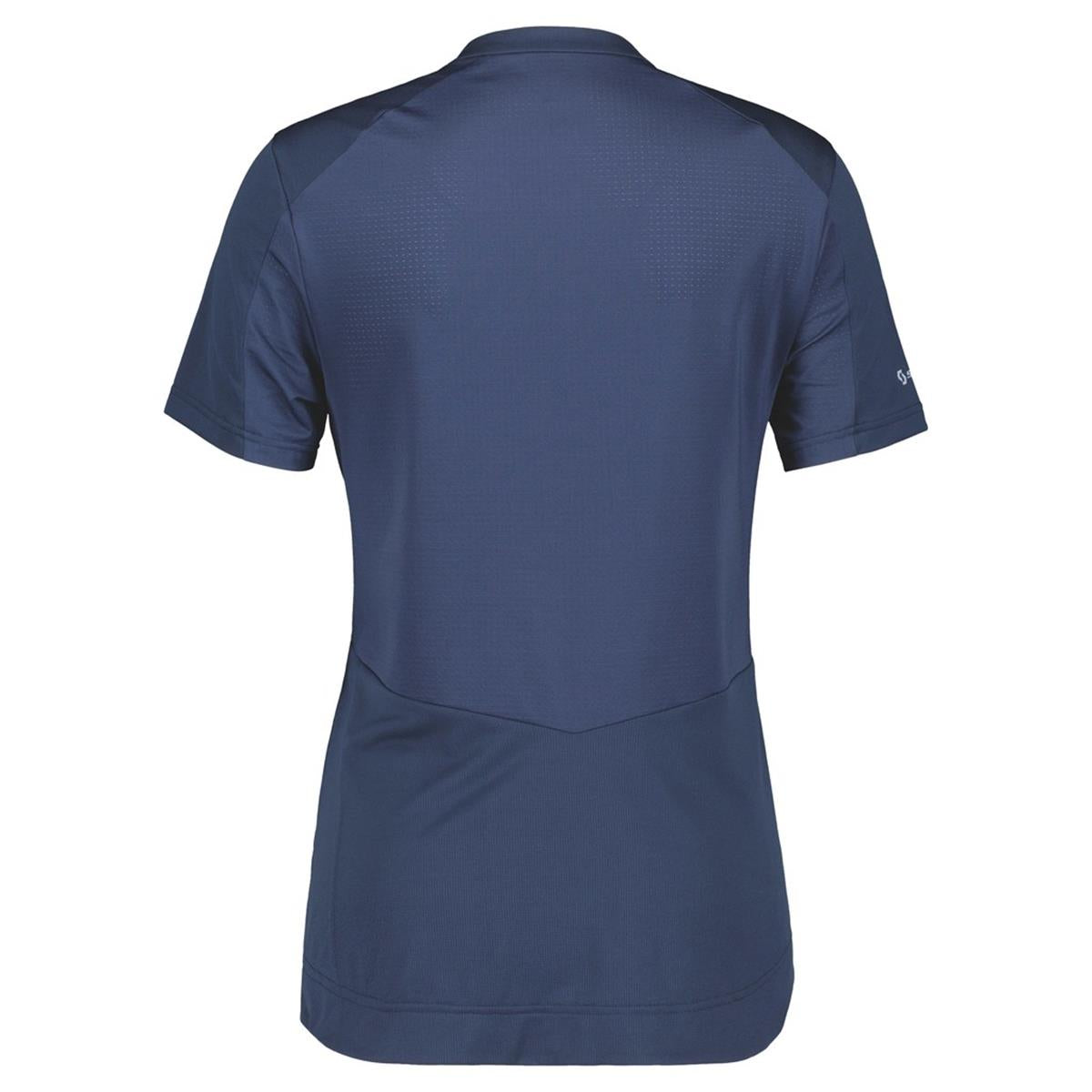 Scott Trail Flow Zip Kurzarmtrikot midnight blue / glace blue