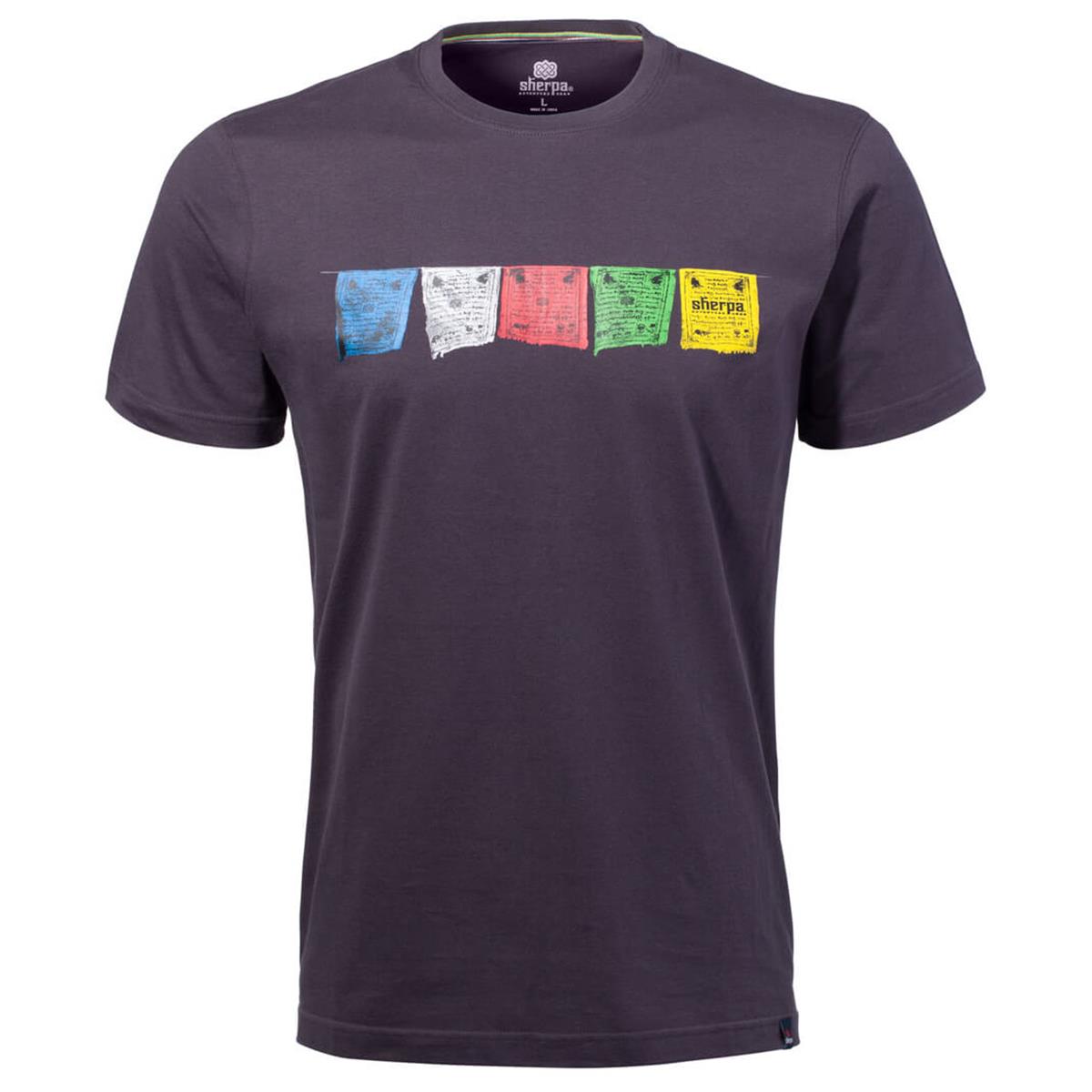 Sherpa Tarcho Tee kharani grey Herren Freizeit T-Shirt