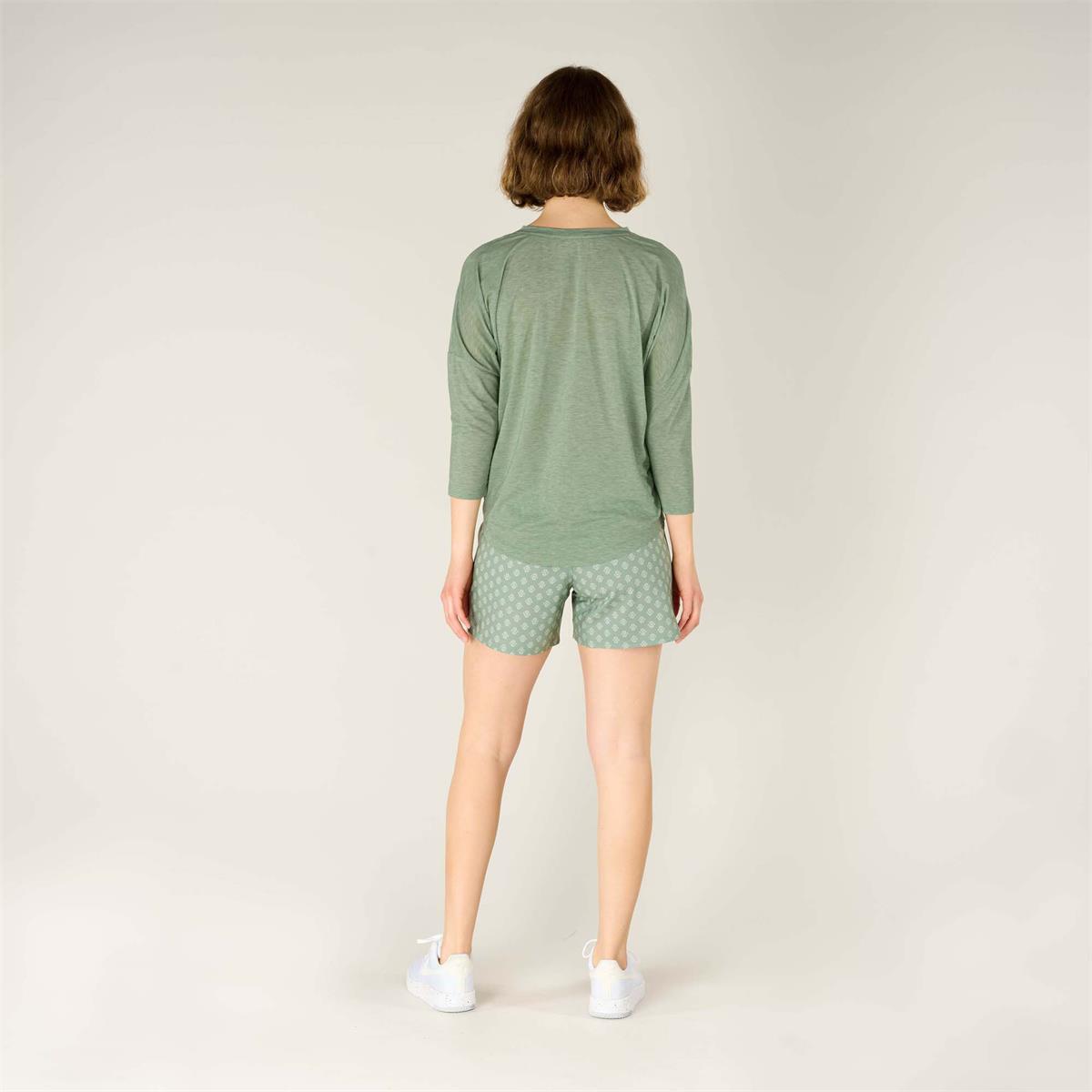 Sherpa Asha V-Neck 3/4 thyme