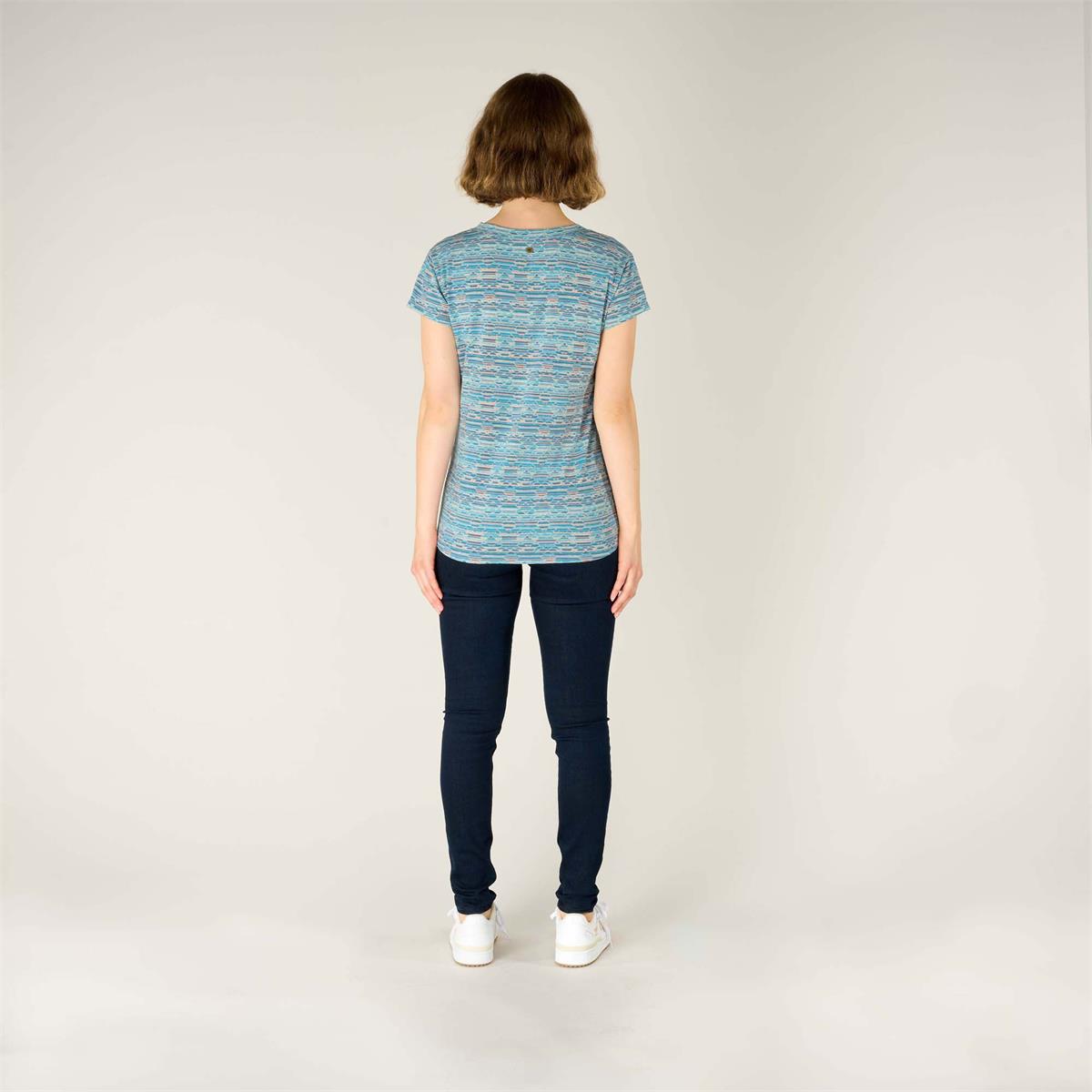 Sherpa Neha V-Neck Tee haze leaf
