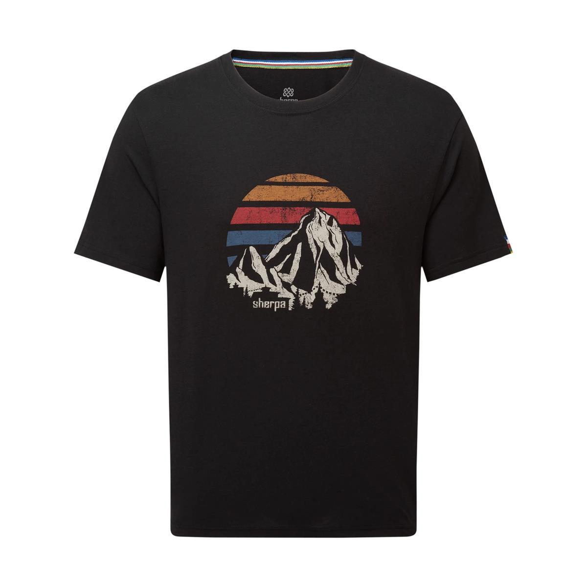Sherpa Bali Retro Sonnenuntergang T-Shirt - black