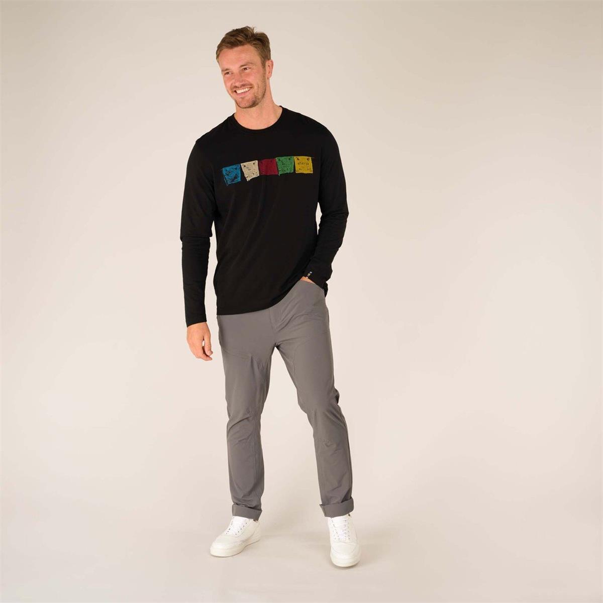 Sherpa Tarcho Tee black Herren Longsleeve