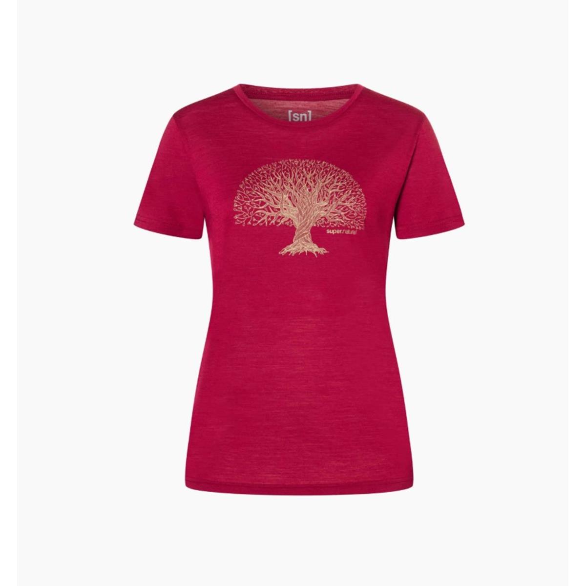 Super Natural W Tree od Knowledge Tee beet red sahara Damen T-Shirt
