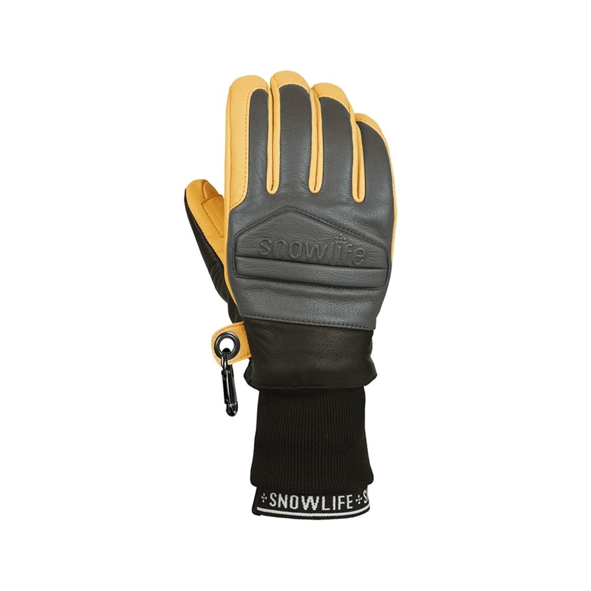 Snowlife Classic Leather Glove Men charcoal/dark nomad
