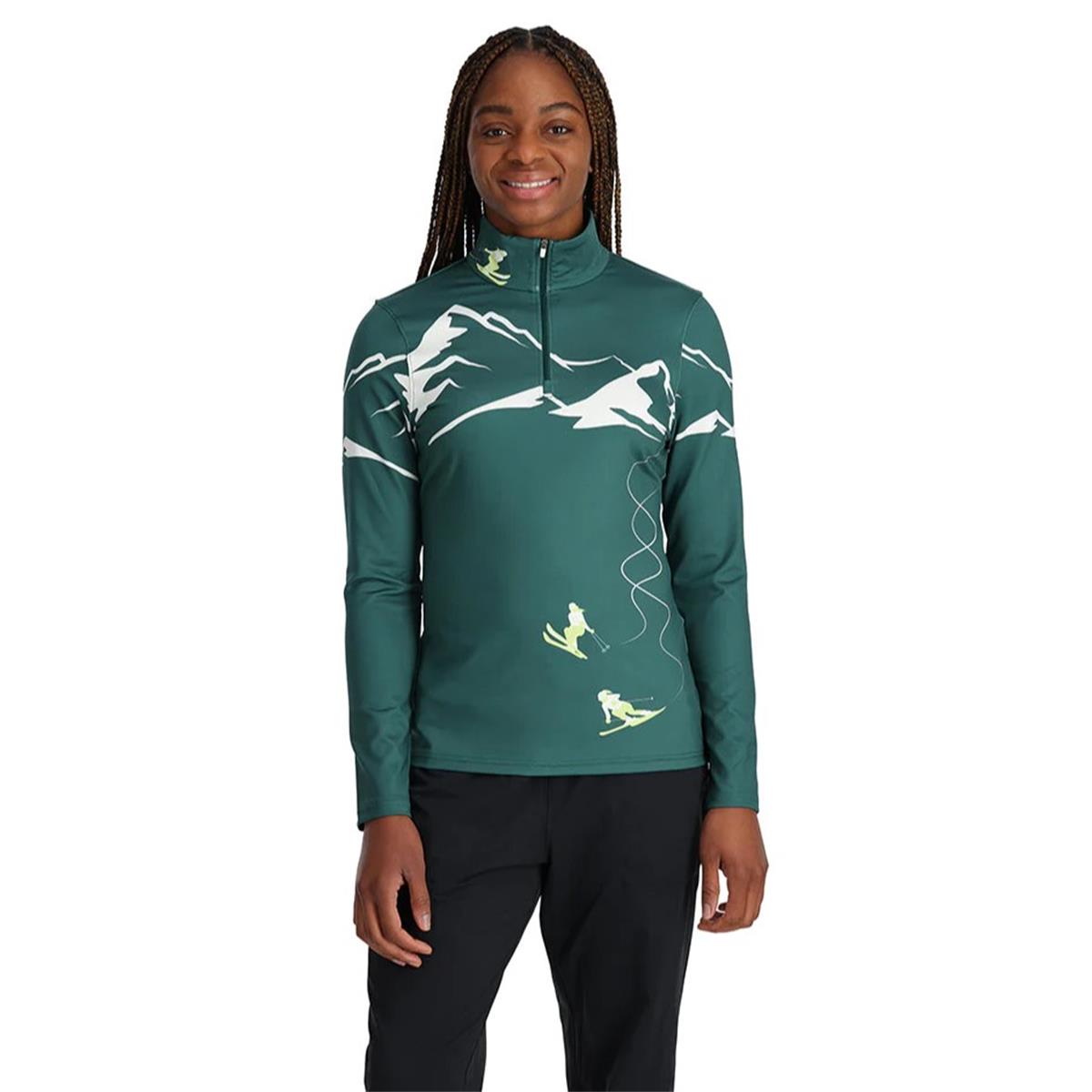 Spyder Figure 8 Half Zip cypress green