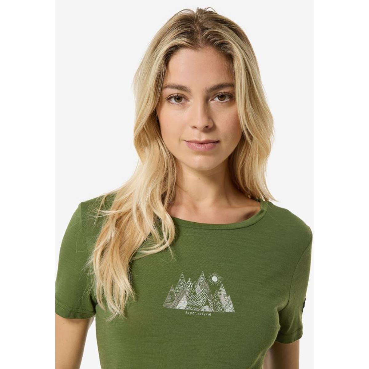 Bild 1 W Top Mountain Art Tee chive/vintage khaki melange/white stone