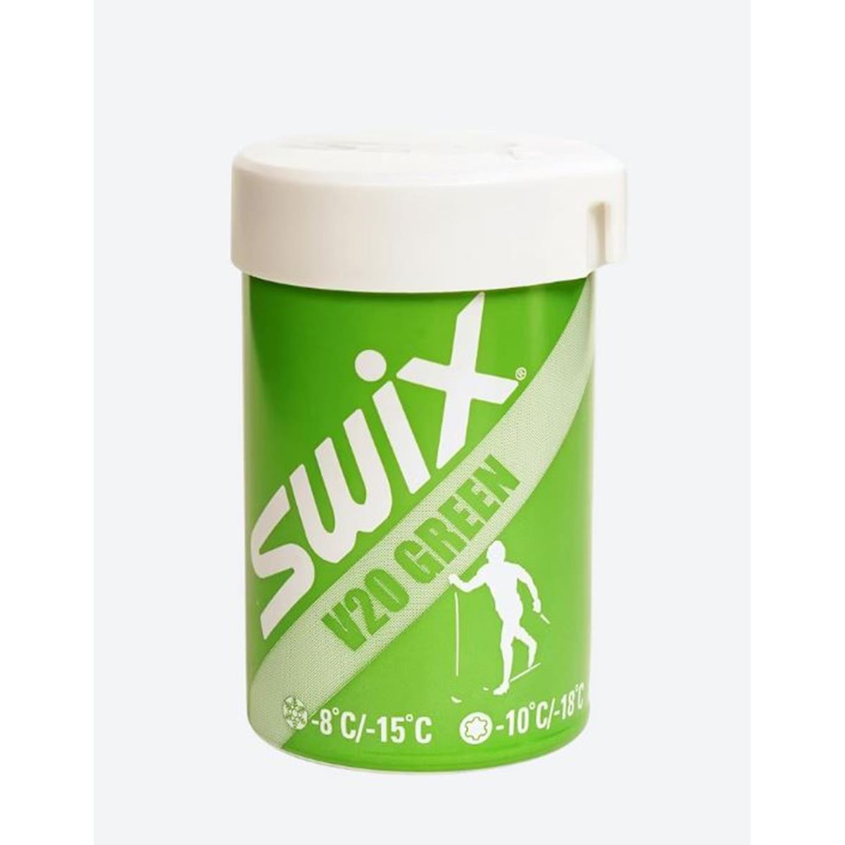 Swix V20 Green Hardwax -8°C/-15°C 43g