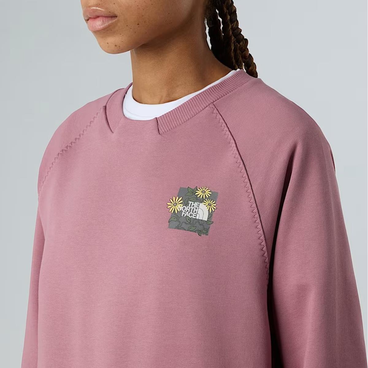 The North Face Connect relaxt geschnittenes Sweatshirt für Damen nostalgia rose