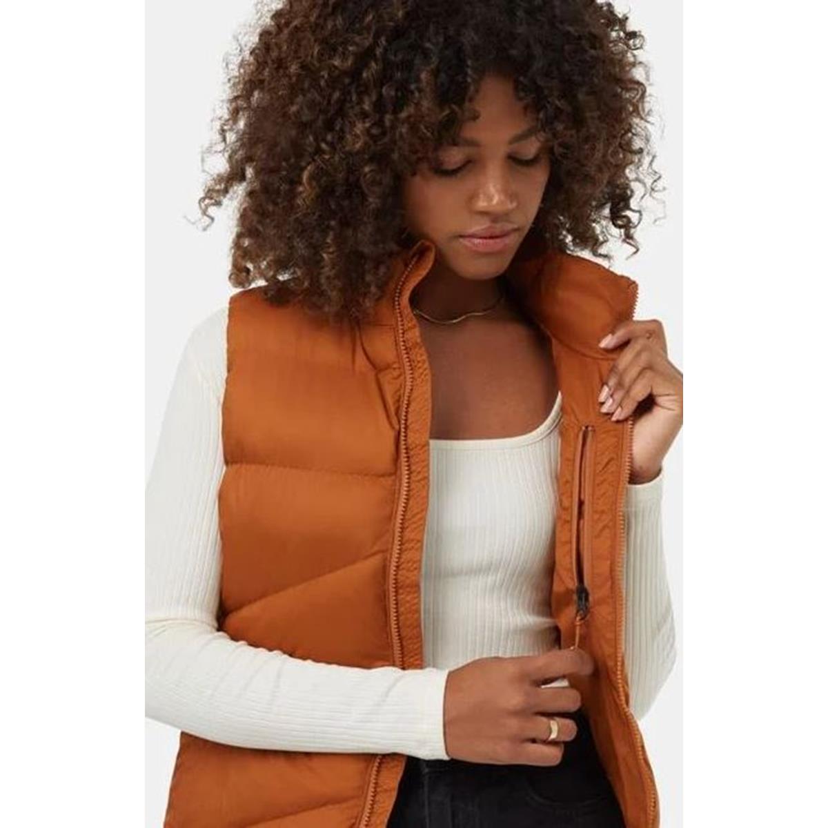 TenTree Cloud Shell Puffer Vest W toffee Damen Weste