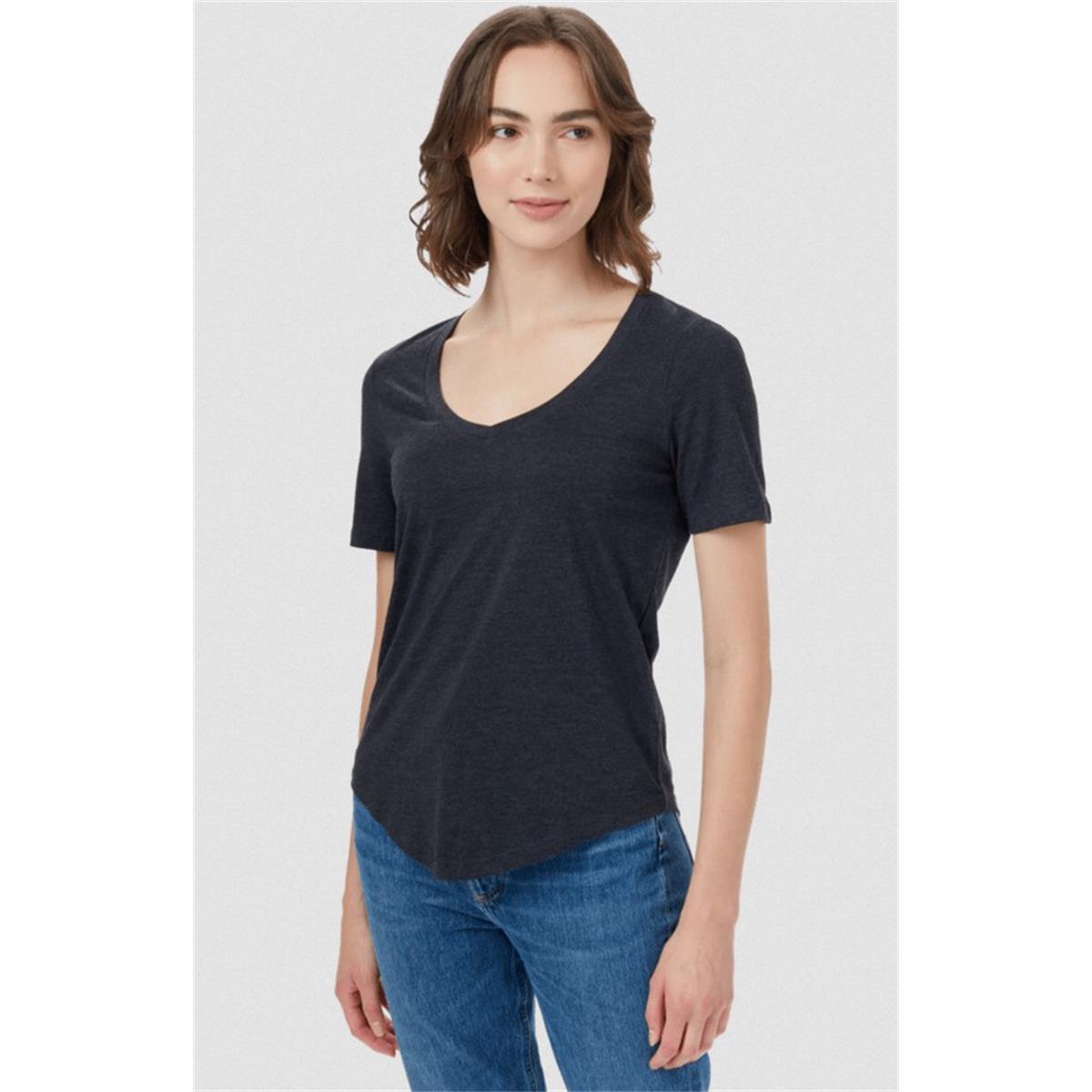 TenTree Treeblend V-Neck W meteorite black