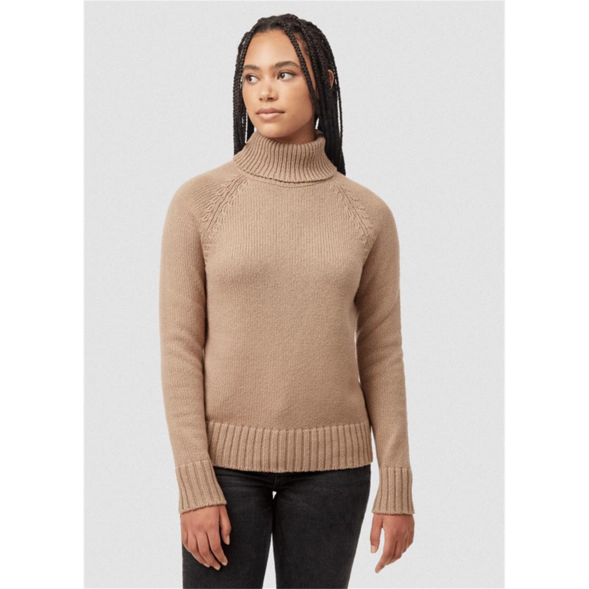 TenTree Highline Wool Turtleneck Sweater W pine bark