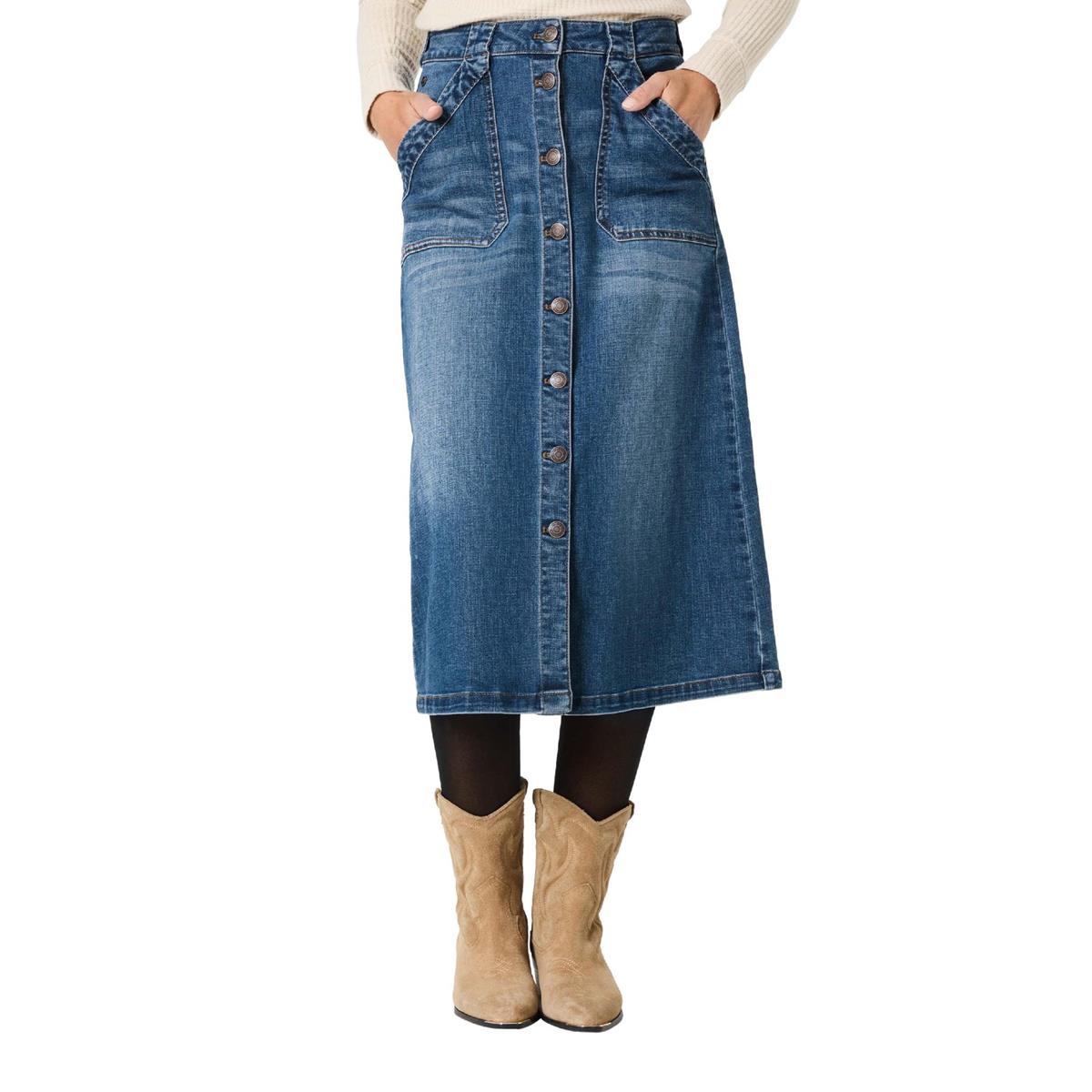 Timezone Midi Cargo Skirt Damen