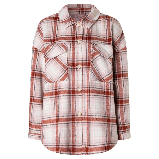 Timezone Check Overcoat blush checks Damen